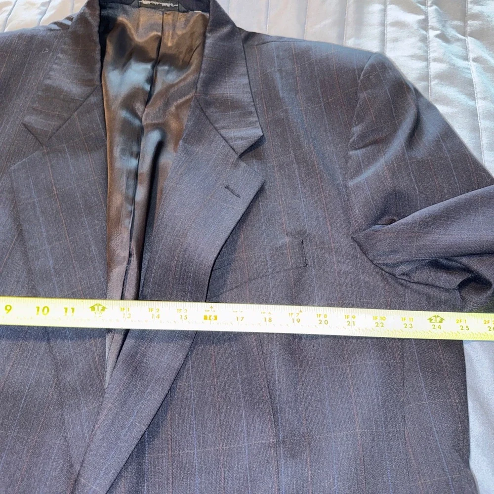 👔 Christian Dior Monsieur Navy Window Pain Wool Blazer 46L